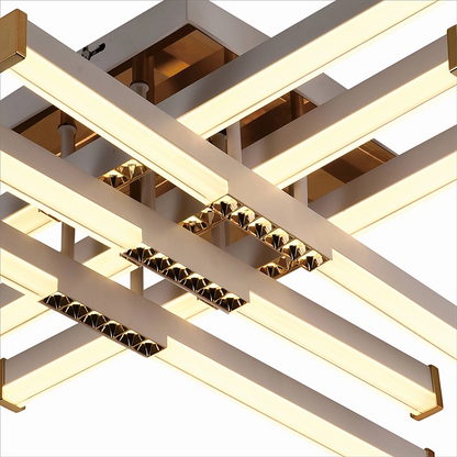 LED csillár távirányítóval LT178/6WH, 84W, 6 elem, hideg/meleg/semleges fény, szabályozható, fehér