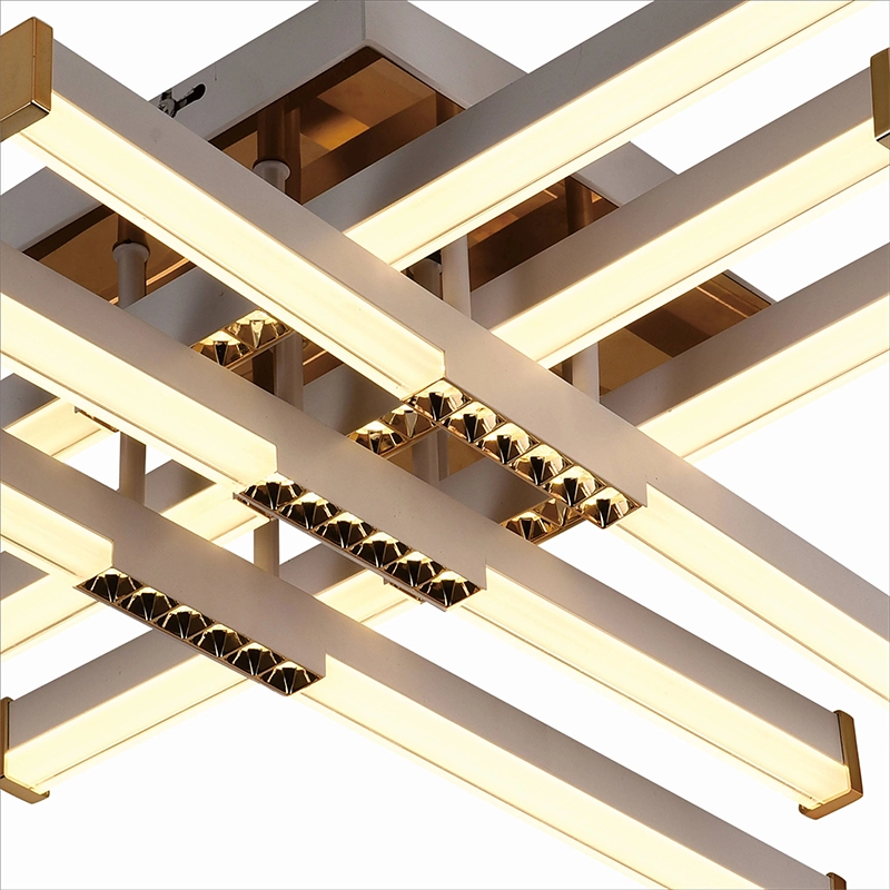 LED csillár távirányítóval LT178/6WH, 84W, 6 elem, hideg/meleg/semleges fény, szabályozható, fehér