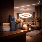 LULUS LED PRISM LUMINIS, CRYSTAL ÉS MÉG, 210W, 4 CIRCLES, DIMILE, állítható magasság, hideg/forró/semleges fény, fényűző világítás