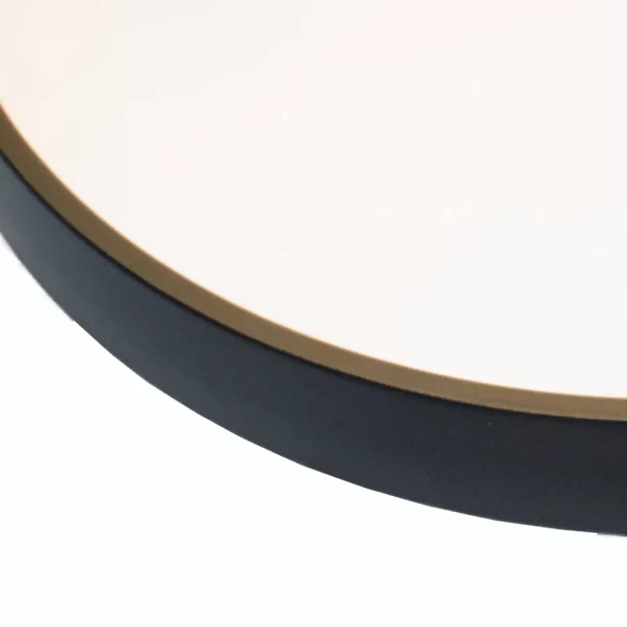 LED 24W, kerek, abs, fehér és fekete