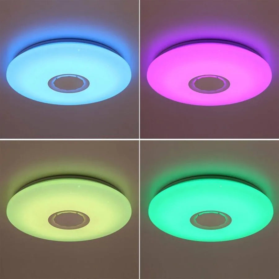 RGB LED mennyezet intelligens távvezérlővel, 24 órás fehér zenével