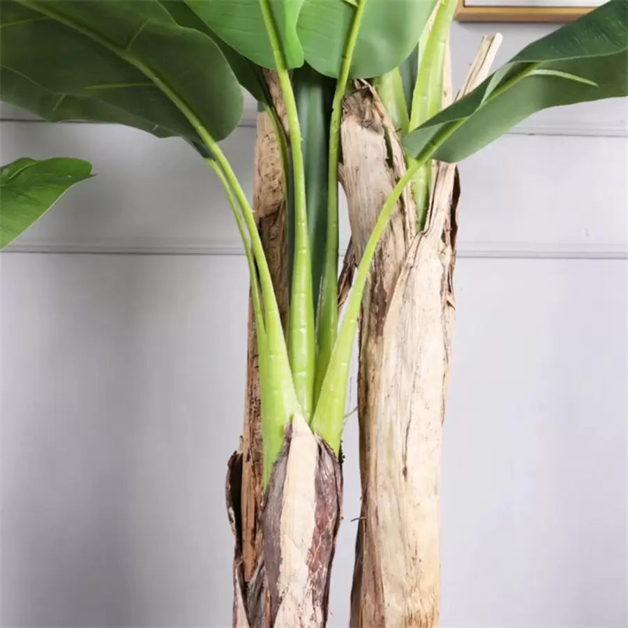 Japán bananális mesterséges növény, 3 ág, nincs 190 cm -es zöld edény