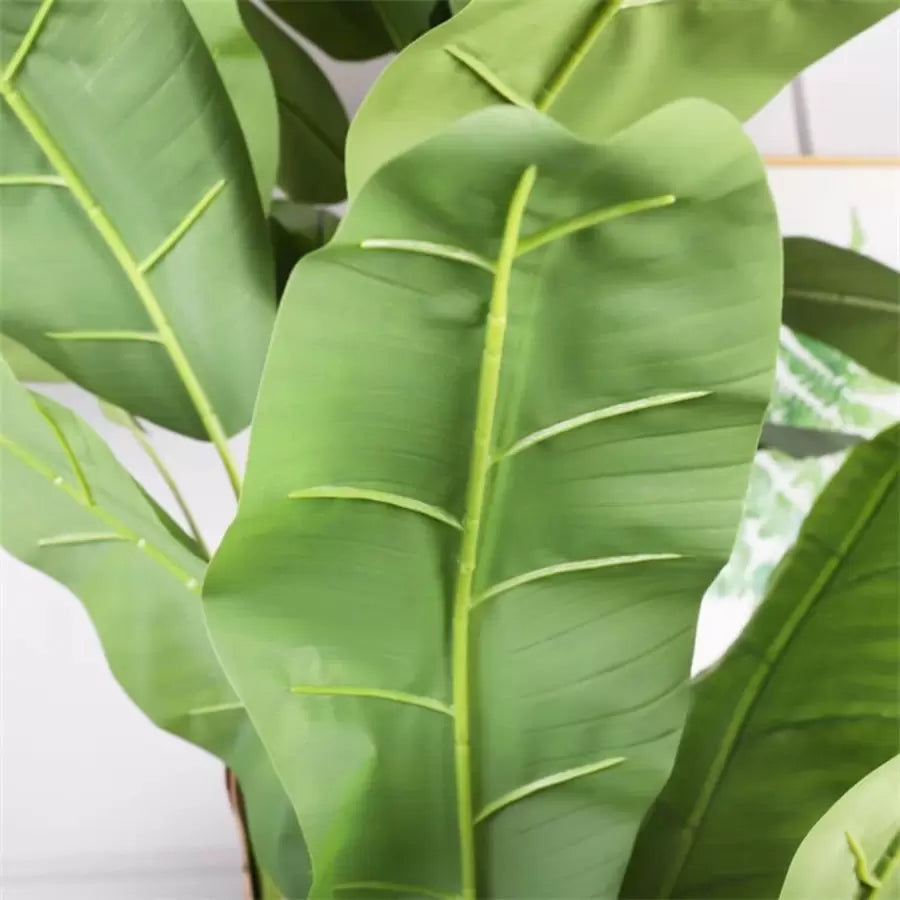Japán bananális mesterséges növény, 3 ág, nincs 190 cm -es zöld edény