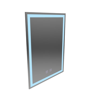 Tükör LED téglalap alakú 60x80cm érintéses NOx eltorzító rendszer