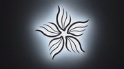 LED -csillár Sakura 60W távirányítóval, 5 szirom, hideg/forró/semleges fény, instabil, fehér