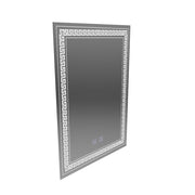 Rentagular LED -tükör, 60x80cm, érintse meg a Vivido -t, leolvasztási rendszer, dimablable