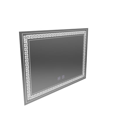 LED téglalap alakú LED -tükör 80x60 érintőképességi leolvadó rendszer