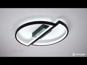 LED -csillár távirányító vektorral, Arcus 35W, 2 elem, hideg/forró/semleges fény, átkozott, fekete