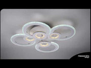 LED -csillár Kade 72W távirányítóval, 4 kör, hideg/forró/semleges fény, instabil, fehér