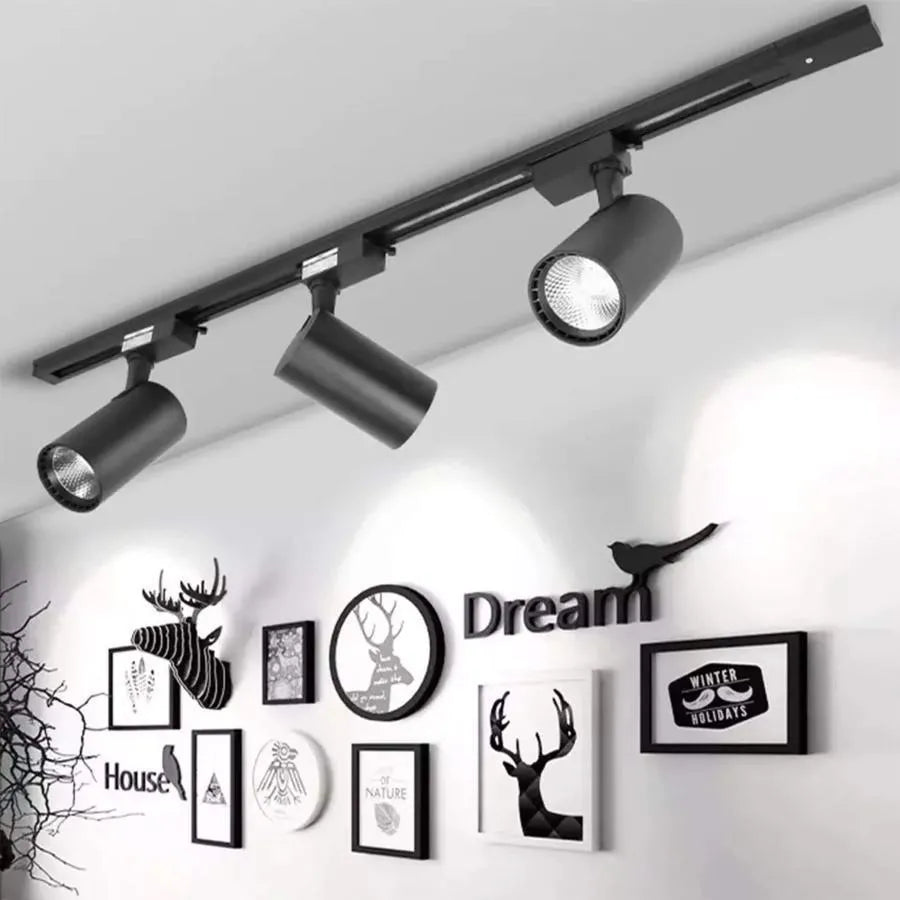 Mágneses, forgó LED -es projektor, 12W, semleges fény, fekete