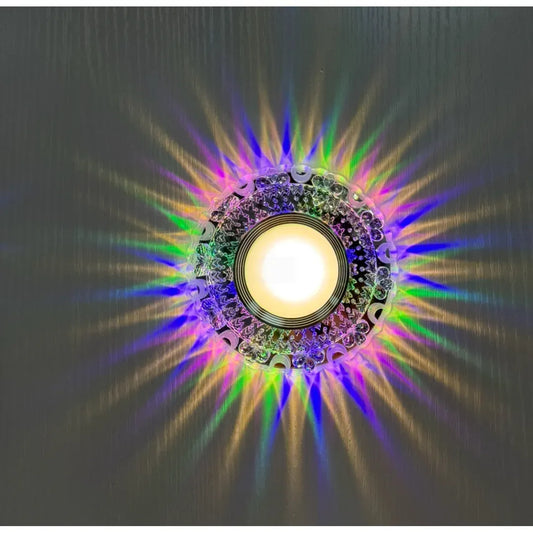 LED -folt, Farbspiel II, 5W, kerek, RGB/semleges fény, átlátszó