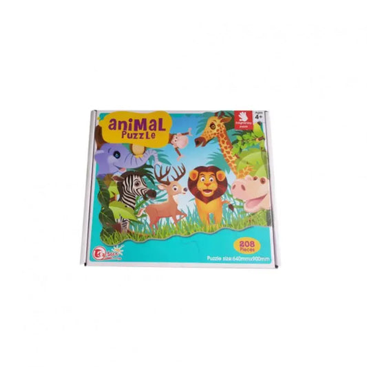 Puzzle vad, többszínű állatokkal, 208 darab