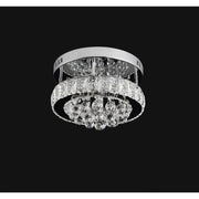 LED -csillár Abel 24W Crystal, 47 cm átmérőjű, hideg/forró/semleges fény, fényes króm
