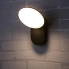 Kültéri LED fali lámpa 10W, AX165, meleg fény 3000K, fekete