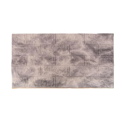 Állítsa be a 10D 3D -s ön -adézív szürke téglákat puha habból, 77 cm x 70 cm x 6mm