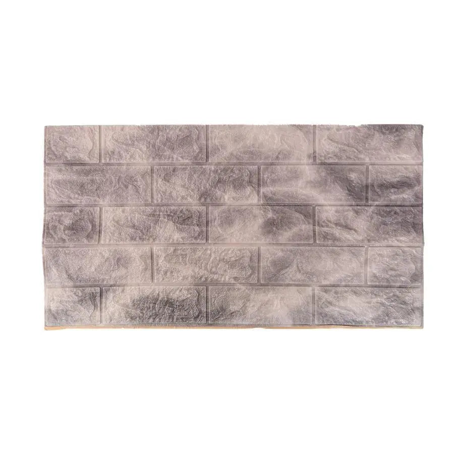 Állítsa be a 10D 3D -s ön -adézív szürke téglákat puha habból, 77 cm x 70 cm x 6mm