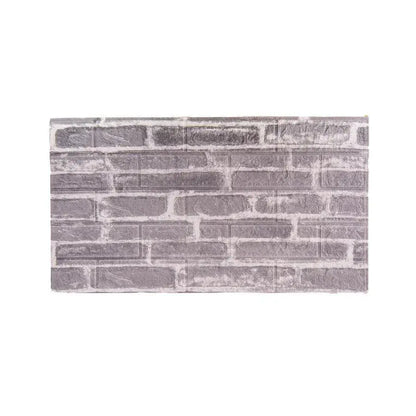 Állítsa be a 10D 3D -s ön -adézív szürke téglákat puha habból, 77 cm x 70 cm x 6mm