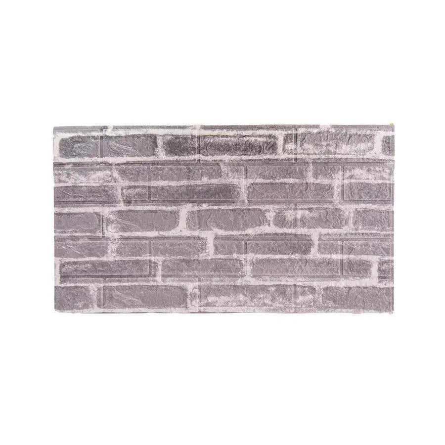Állítsa be a 10D 3D -s ön -adézív szürke téglákat puha habból, 77 cm x 70 cm x 6mm