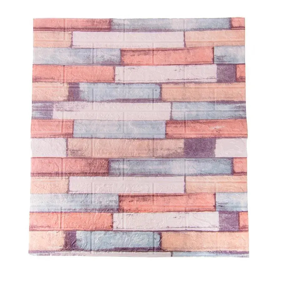 Beállítja a 10D 3D -s ön -adézív, többszínű, lágy hab, 77 cm x 70 cm x 6 mm -es téglát.