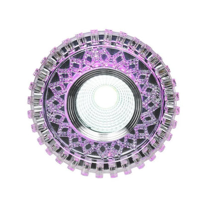 LED -folt, 5W, kerek, 6000K, lila fény
