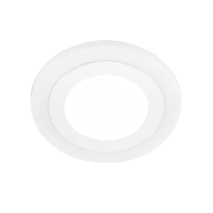 Kerek LED -es folt, 9W, 3000K/6500K, három funkció, fehér, fehér