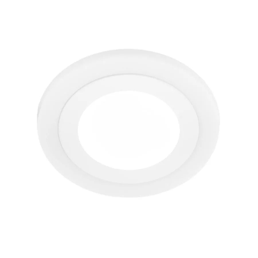 Kerek LED -es folt, 9W, 3000K/6500K, három funkció, fehér, fehér