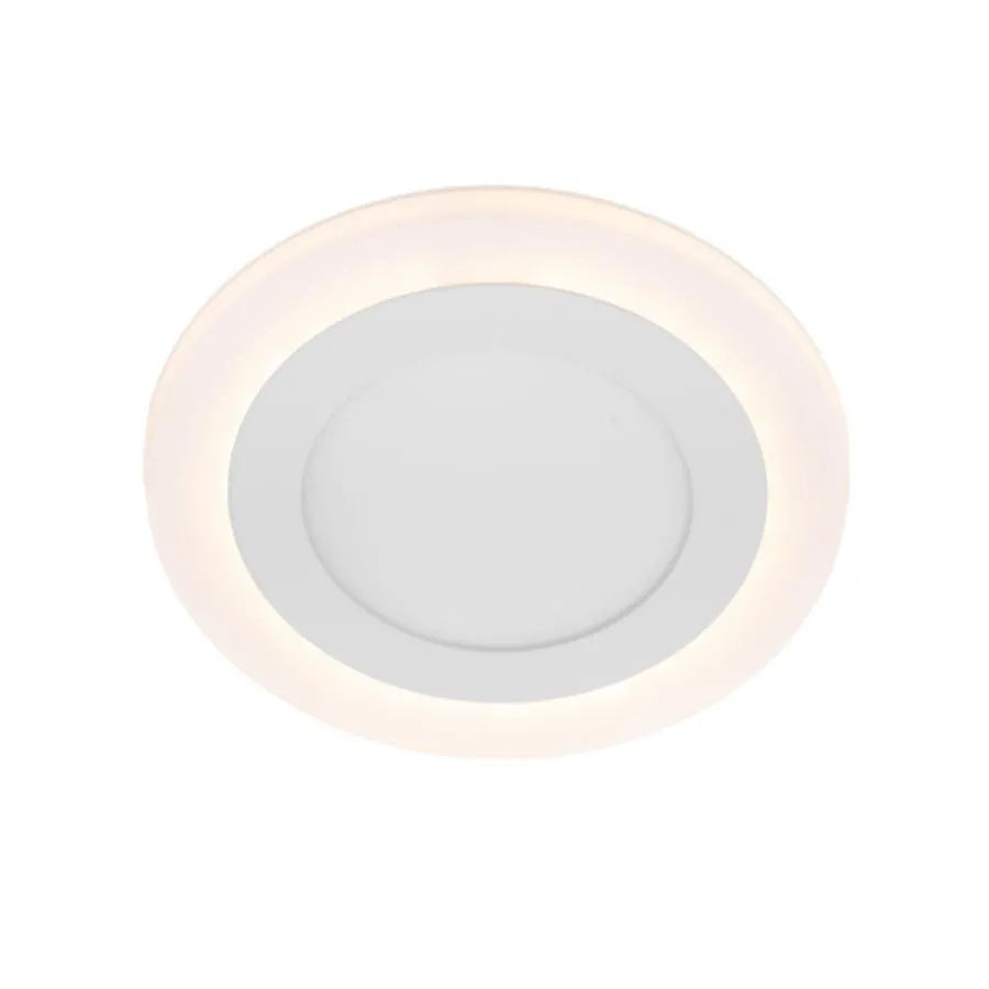 Kerek LED -es folt, 9W, 3000K/6500K, három funkció, fehér, fehér