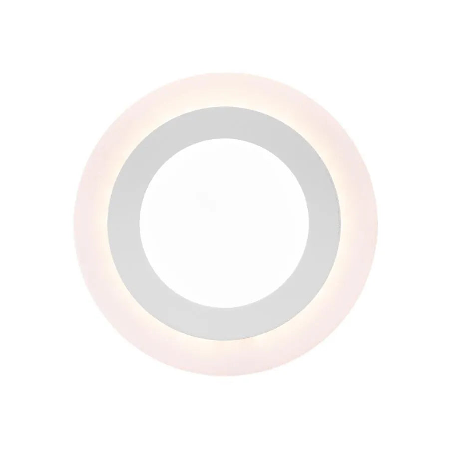 Kerek LED -es folt, 9W, 3000K/6500K, három funkció, fehér, fehér