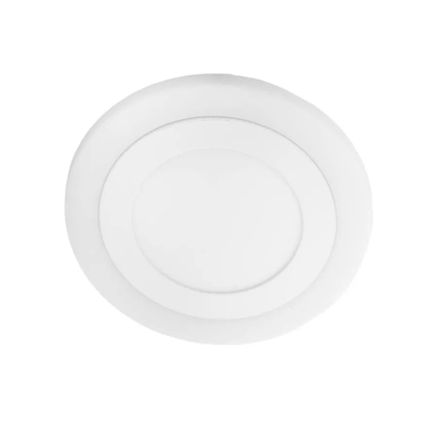 Kerek LED -es folt, 9W, 3000K/6500K, három funkció, fehér, fehér