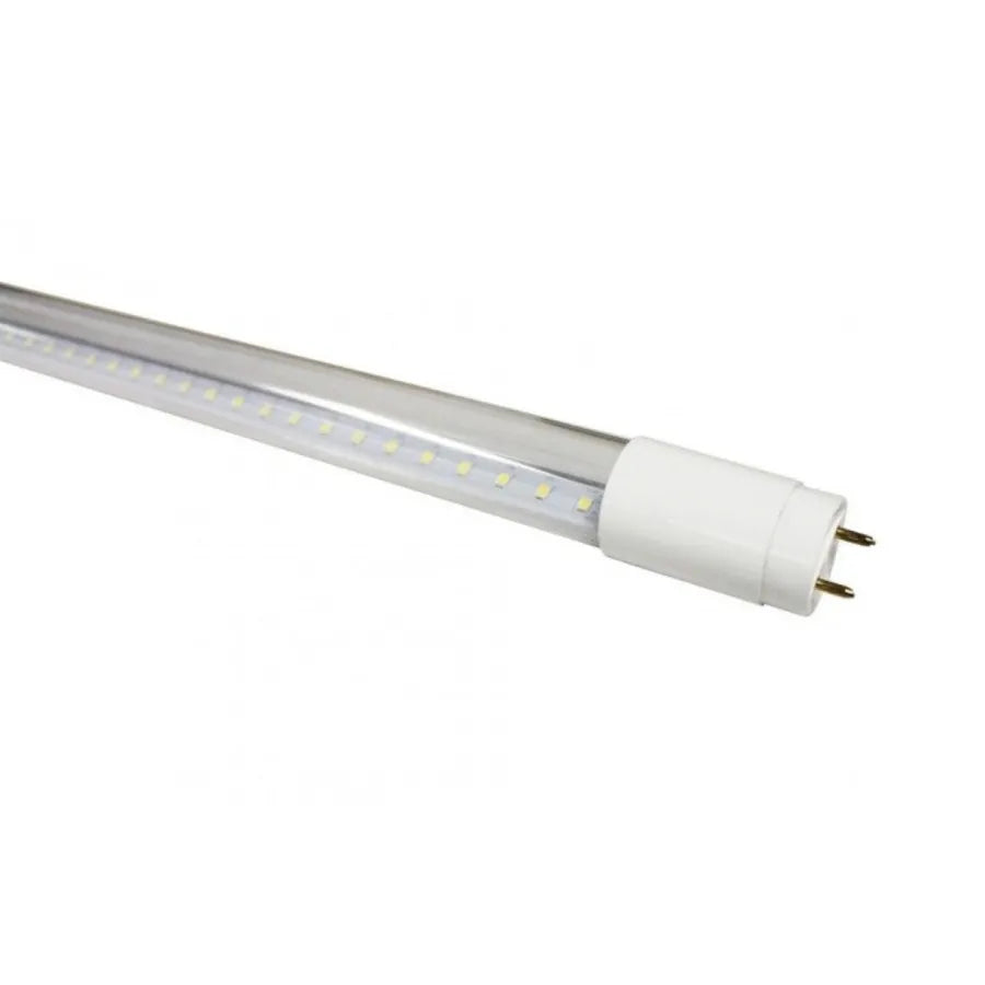 Átlátszó LED -cső, T8 modell, 18W = 36W, 6400K, hideg fény