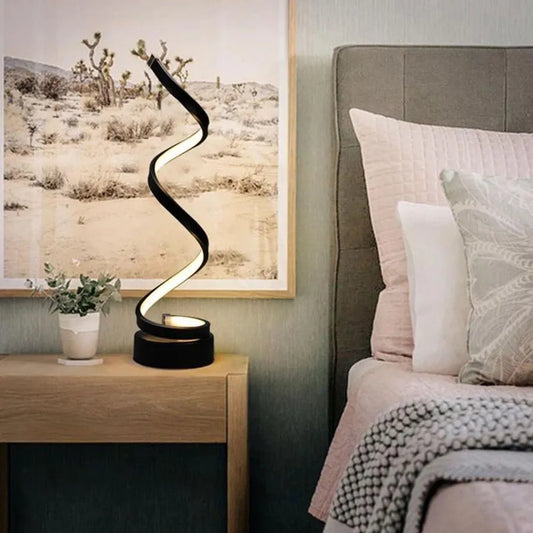 LED LED lámpa 38W, szilikon és fém, fekete