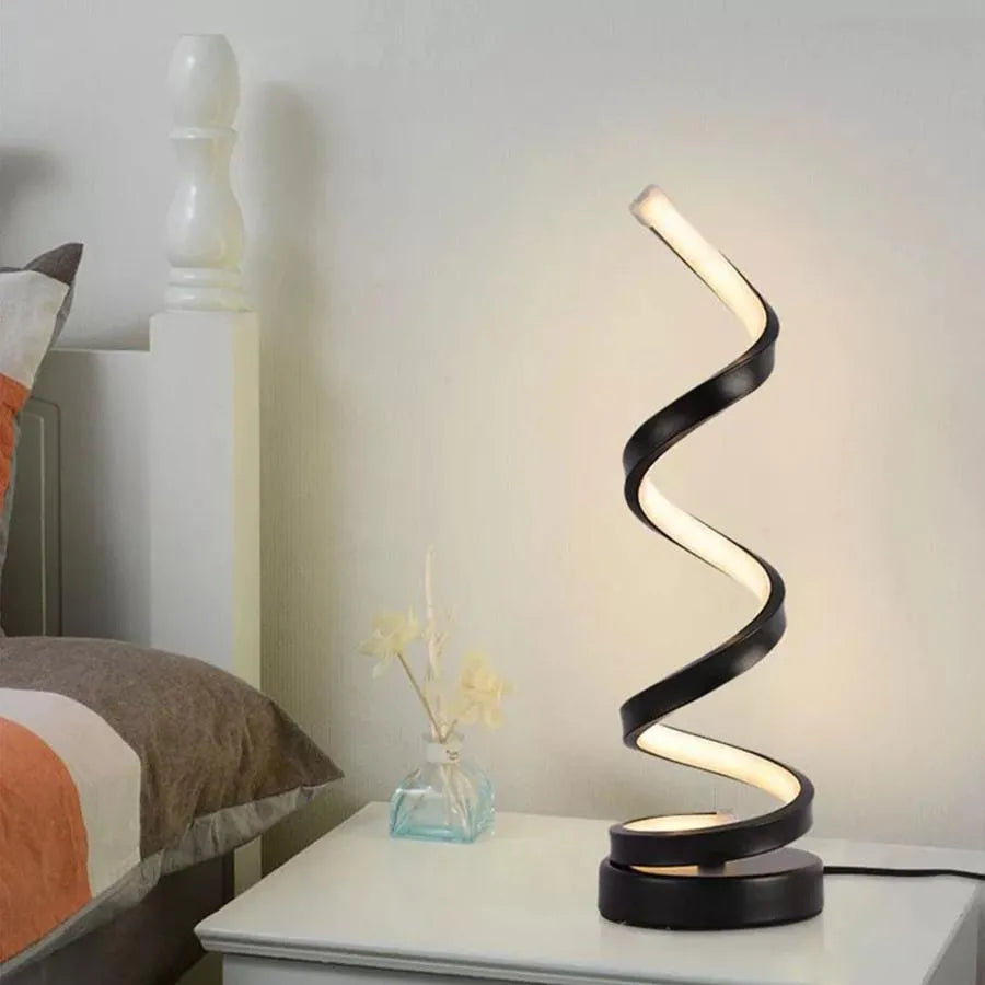 LED LED lámpa 38W, szilikon és fém, fekete