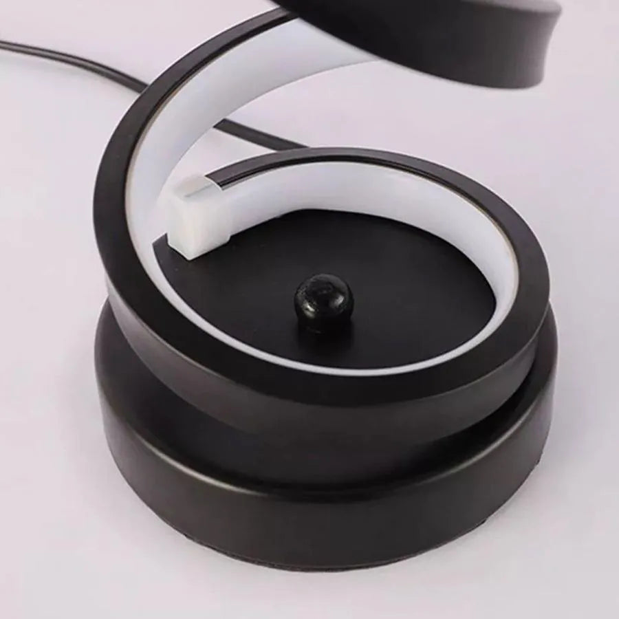 LED LED lámpa 38W, szilikon és fém, fekete