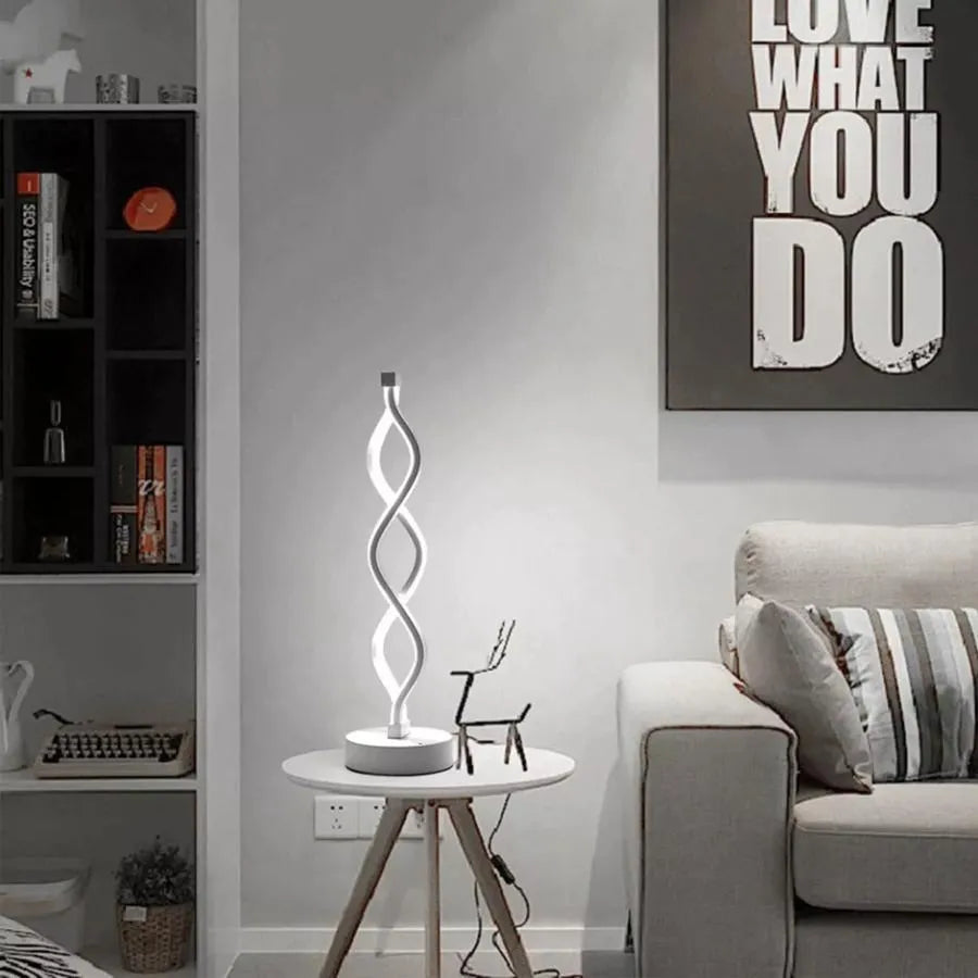 Genom LED lámpa, 36W, hideg/forró/semleges fény, műanyag és fém, fehér