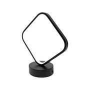LED LED lámpa, 26W, 3000K/4000K/6000K, fém és akril, fekete