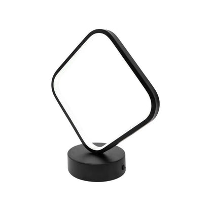 LED LED lámpa, 26W, 3000K/4000K/6000K, fém és akril, fekete