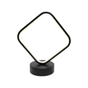 LED LED lámpa, 26W, 3000K/4000K/6000K, fém és akril, fekete