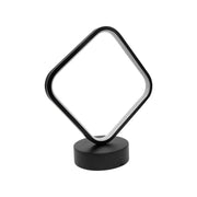 LED LED lámpa, 26W, 3000K/4000K/6000K, fém és akril, fekete