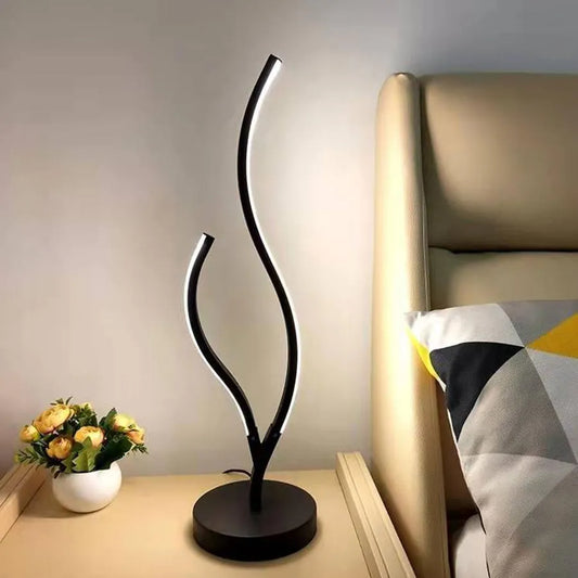 Minos LED lámpa, 48W, hideg/forró/semleges fény, fém és akril, fekete