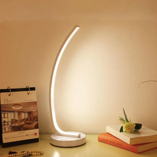 Nemesis LED lámpa, 28W, hideg/forró/semleges fény, fém és akril, fehér