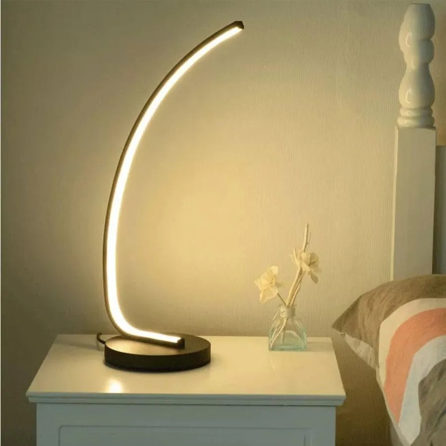 Nemesis LED lámpa, 10W, hideg/forró/semleges fény, fém és akril, fekete