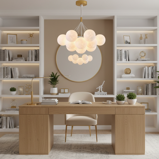 Lustra MODERNA, tip Pendul, LOFT Bagliore, Glob, 7xE27, Inaltime Reglabila, Auriu Lustre Moderne Default Title Alessandro Design