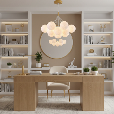 MODERN csillár, inga típusú, LOFT Bagliore, földgömb, 7xG9, állítható magasságú, arany