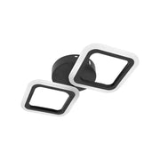 LED LED Pulsaris 22W, 2 négyzet, hideg/forró/semleges fény, fekete