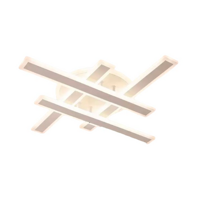 LED chandelier with Shawn 85W remote control, linear, cold/hot/neutral light, white, white