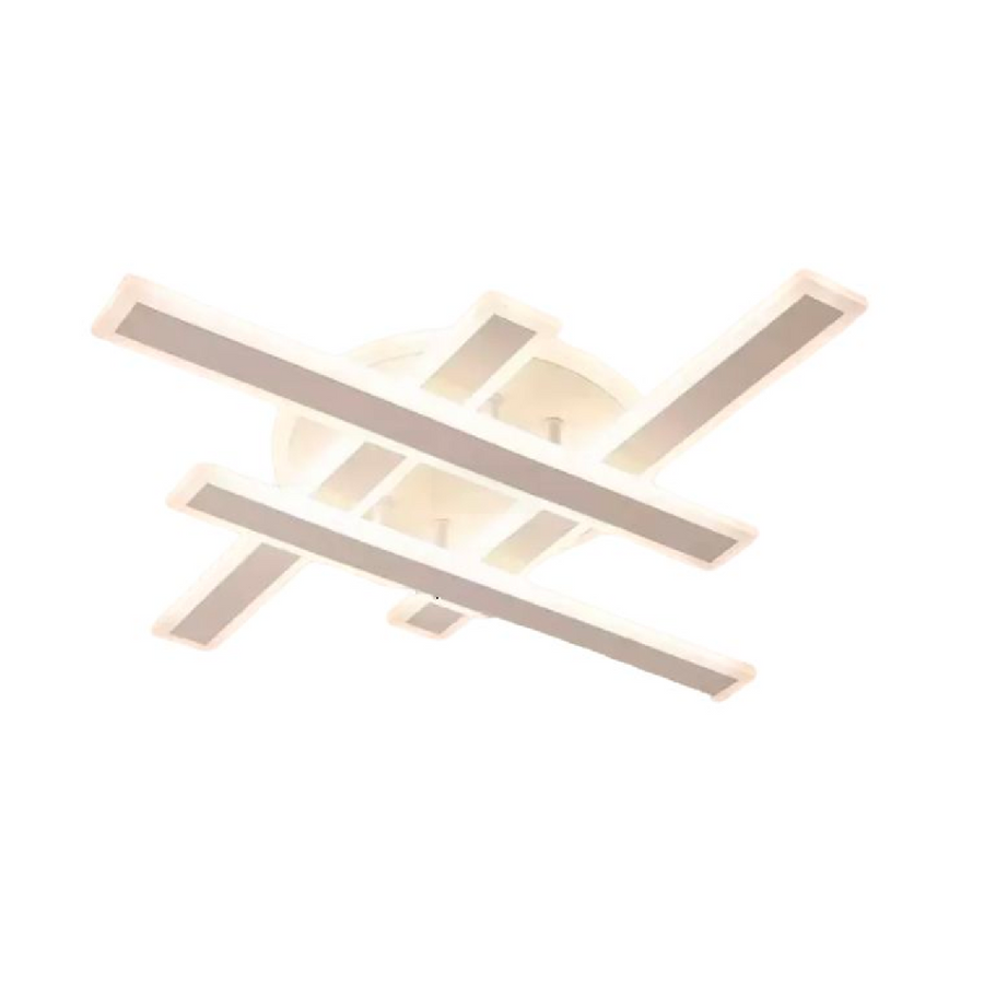 LED chandelier with Shawn 85W remote control, linear, cold/hot/neutral light, white, white