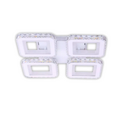 LED -csillár távirányítóval és Crystal Leila RGB 79W, 4 négyzet