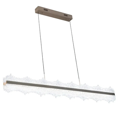 LED -csillár felfüggesztette a Renzo 92W távirányítót, hideg/forró/semleges fényt, instabil, állítható magasság, arany