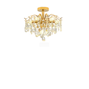 Crystal Crystal Chandelier, 6x E14, 45 cm átmérőjű, arany