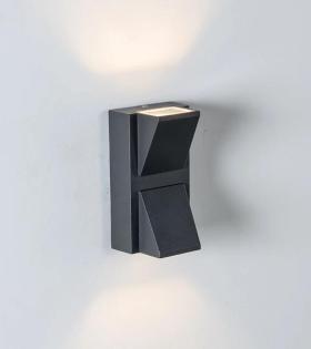 Scarlet kültéri led fali lámpa, 6W, fekete, 3000K